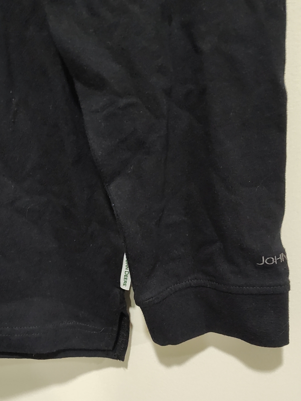 NWT John Deere Mens Long Sleeve T-Shirt Embroidered Logo Crew Neck Black Size XL - Picture 4 of 10